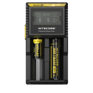 NiteCore D2 Φορτιστής 2 Μπαταριών