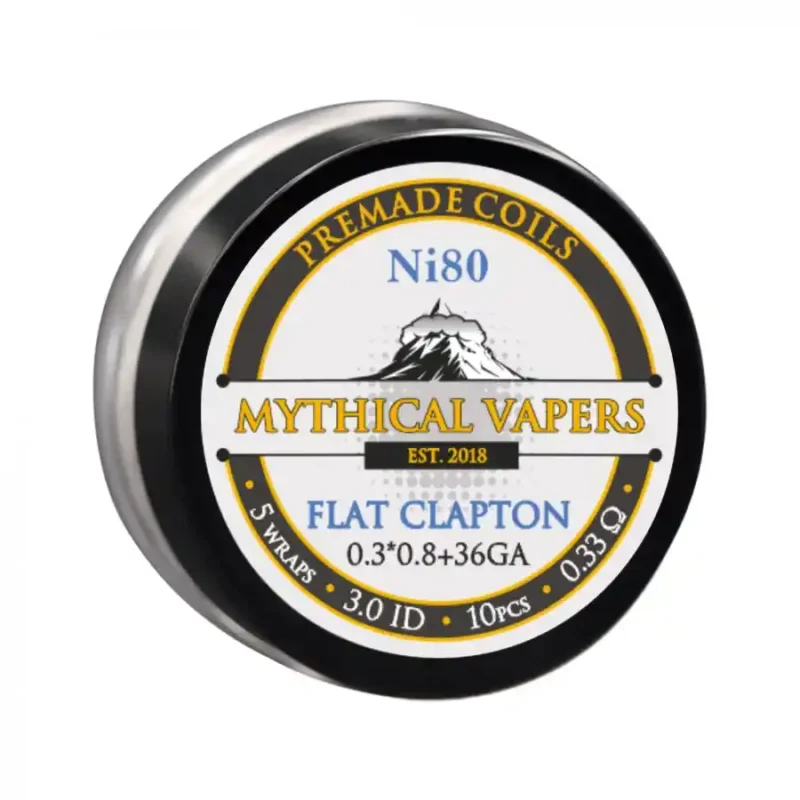 Mythical Vapers Flat Clapton Ni80 ~ 0.29 ohm