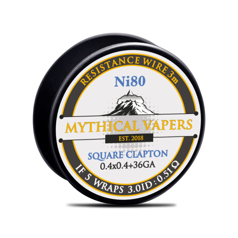 Mythical Vapers Σύρμα Square Clapton Ni80 0.4x0.4+36GA 3m