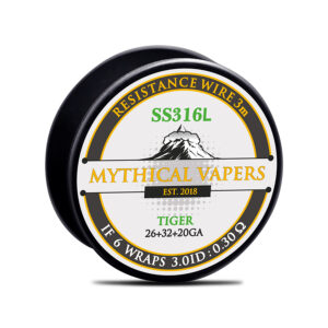 Mythical Vapers Σύρμα Tiger SS316L 26GA+(32GA+20GA) 3m